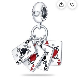 Playing card charm